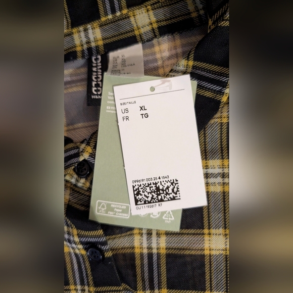 H&M Black and Yellow Plaid Jacket - Picture 4 of 5